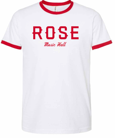 Rose Red/White Tee